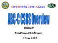 Army Benefits CenterCivilian PowerPoint PPT Presentation