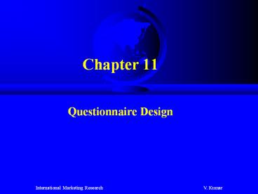 Questionnaire Design