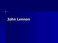 John Lennon PowerPoint PPT Presentation