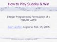 How to Play Sudoku PowerPoint PPT Presentation
