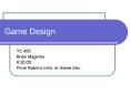 Game Design PowerPoint PPT Presentation