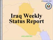 Iraq Weekly Status Report