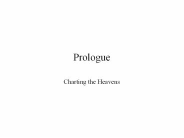 Prologue