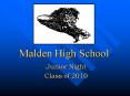 Malden High School PowerPoint PPT Presentation