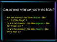 Can we trust what we read in the Bible PowerPoint PPT Presentation