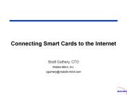 Connecting Smart Cards to the Internet