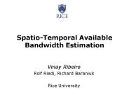 SpatioTemporal Available Bandwidth Estimation