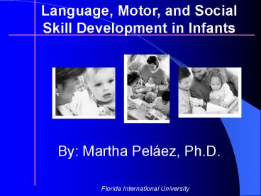Language, Motor, and Social Skill Development in Infants