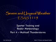Severe and Unusual Weather ESAS 1115