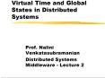 Virtual Time and Global States in Distributed Systems PowerPoint PPT Presentation