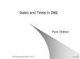 Dates and Times in DB2 PowerPoint PPT Presentation