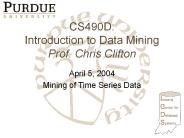 CS490D: Introduction to Data Mining Prof. Chris Clifton