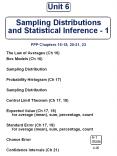 Unit 6 Sampling Distributions and Statistical Inference 1 FPP Chapters 1618, 2021, 23 PowerPoint PPT Presentation