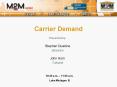 Carrier Demand PowerPoint PPT Presentation