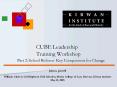 CUBE Leadership Training Workshop PowerPoint PPT Presentation