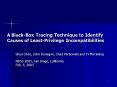 A BlackBox Tracing Technique to Identify Causes of LeastPrivilege Incompatibilities PowerPoint PPT Presentation
