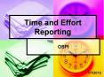 Time and Effort Reporting PowerPoint PPT Presentation