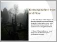 Memorialisation then and Now PowerPoint PPT Presentation