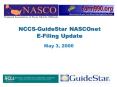 NCCSGuideStar NASCOnet EFiling Update PowerPoint PPT Presentation