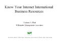 Know%20Your%20Internet%20International%20Business%20Resources PowerPoint PPT Presentation