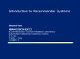 Introduction to Recommender Systems PowerPoint PPT Presentation