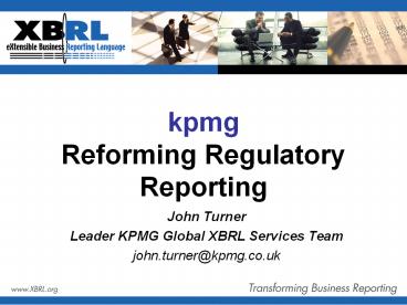 kpmg Reforming Regulatory Reporting