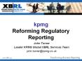 kpmg Reforming Regulatory Reporting PowerPoint PPT Presentation