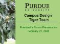 Campus Design  Tiger Team PowerPoint PPT Presentation