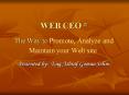 WEB CEO The Way to Promote, Analyze and Maintain your Web site PowerPoint PPT Presentation