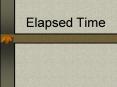 Elapsed Time PowerPoint PPT Presentation