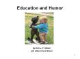 Education and Humor PowerPoint PPT Presentation