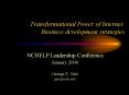 Transformational Power of Internet: Business development strategies PowerPoint PPT Presentation