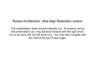 Roman Architecture: UltraHigh Resolution version