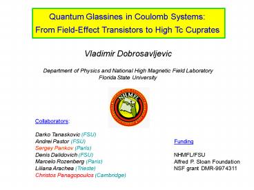 Quantum Glassines in Coulomb Systems: