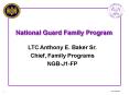 National Guard Family Program PowerPoint PPT Presentation