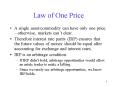 Law of One Price PowerPoint PPT Presentation