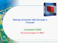Making Unicenter talk through a Firewall PowerPoint PPT Presentation