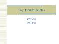 Tog: First Principles PowerPoint PPT Presentation
