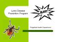 Lyme Disease Prevention Program PowerPoint PPT Presentation