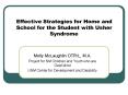 Effective Strategies for Home and School for the Student with Usher Syndrome PowerPoint PPT Presentation