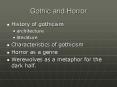 Gothic and Horror PowerPoint PPT Presentation