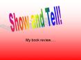 My book review. PowerPoint PPT Presentation