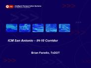 ICM San Antonio IH10 Corridor