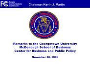 Remarks to the Georgetown University