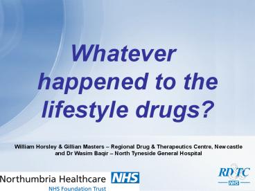 Whatever happened to the lifestyle drugs