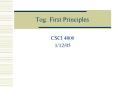 Tog: First Principles PowerPoint PPT Presentation