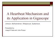 A Heartbeat Mechanism and its Application in Gigascope