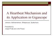 A Heartbeat Mechanism and its Application in Gigascope PowerPoint PPT Presentation