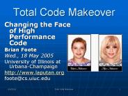 Changing the Face of High Performance Code