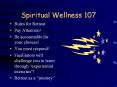 Spiritual Wellness 107 PowerPoint PPT Presentation